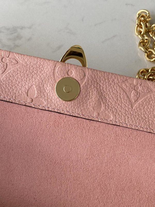 Louis Vuitton Vavin Chain Wallet Monogram Empreinte Rose Poudre