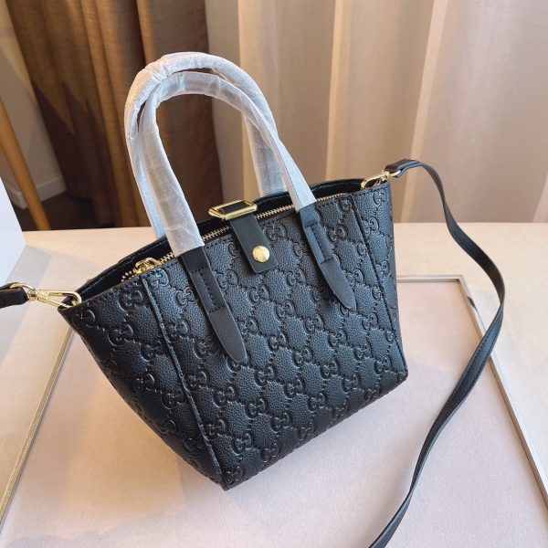 Guccissima Leather Jackie Handbag 145817 Black