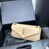 Saint Laurent Women’s Calypso Leather Shoulder Bag