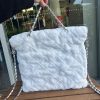 Chanel White Hidden Chain Tote Bag