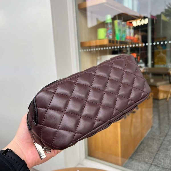 Chanel Brown Cambon Ligne Shoulder Bag Dark brown