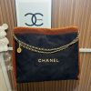 CHANEL Chanel 22 Hobo Small Black Velvet