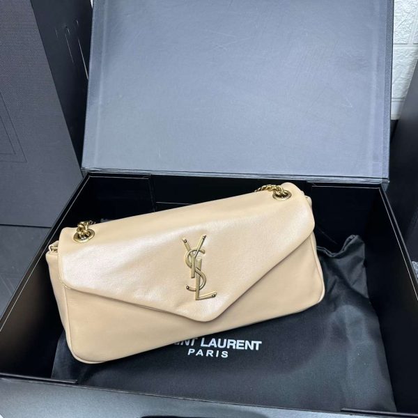 Saint Laurent Women’s Calypso Leather Shoulder Bag