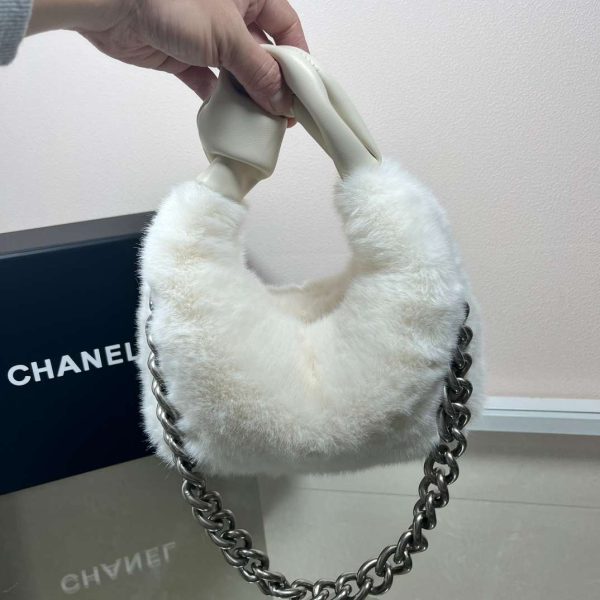 CHANEL Plush Designer Shoulder Top Handle Bag Crossbody Underarm Top Handle Bag For Women