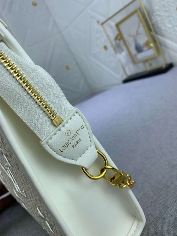 LV Soft Trunk White Taurillon Monogram leather