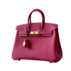 H BIRKIN 25 TOGO RED WINE  GOLD HARDWARE 25CM