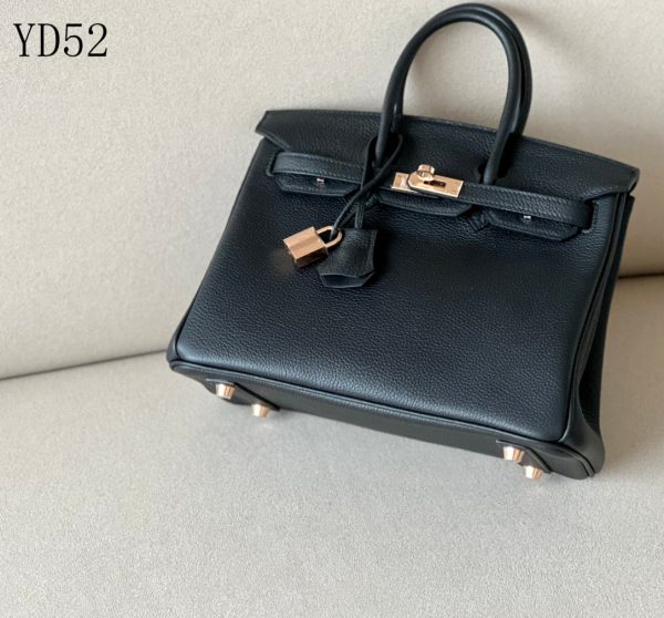 H BIRKIN 25 TOGO BLACK GOLD HARDWARE 25CM