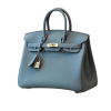 H BIRKIN 25 TOGO STONE BLUE  GOLD HARDWARE 25CM