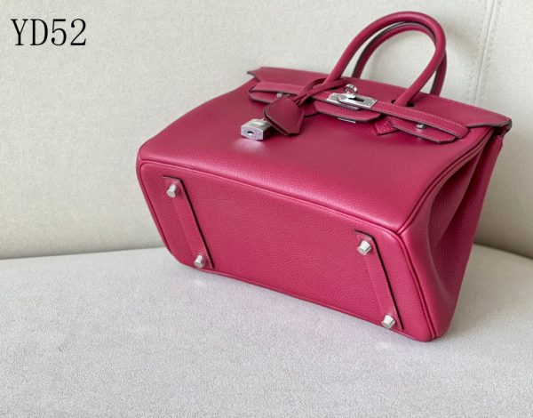 H BIRKIN 25 TOGO PINK LEATHER SILVER HARDWARE 25CM