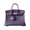 H BIRKIN 25 TOGO PURPLE  GOLD HARDWARE 25CM