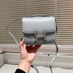 H CONSTANCE  BAG GREY 18CM