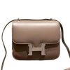 H CONSTANCE BAG DARK BEIGE 18CM