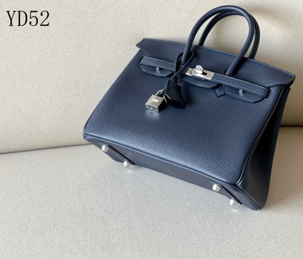 H BIRKIN 25 TOGO DARK BLUE  SILVER HARDWARE 25CM