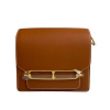 H SAC ROULIS BROWN  GOLD BUCKLE 19CM