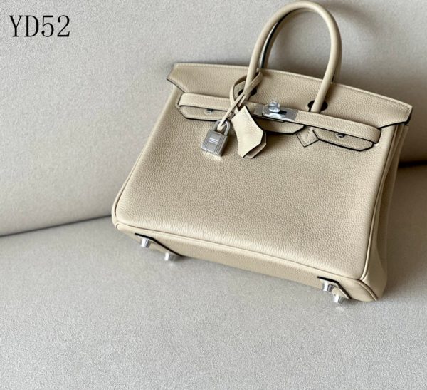 H BIRKIN 25 TOGO BEIGE SILVER HARDWARE 25CM