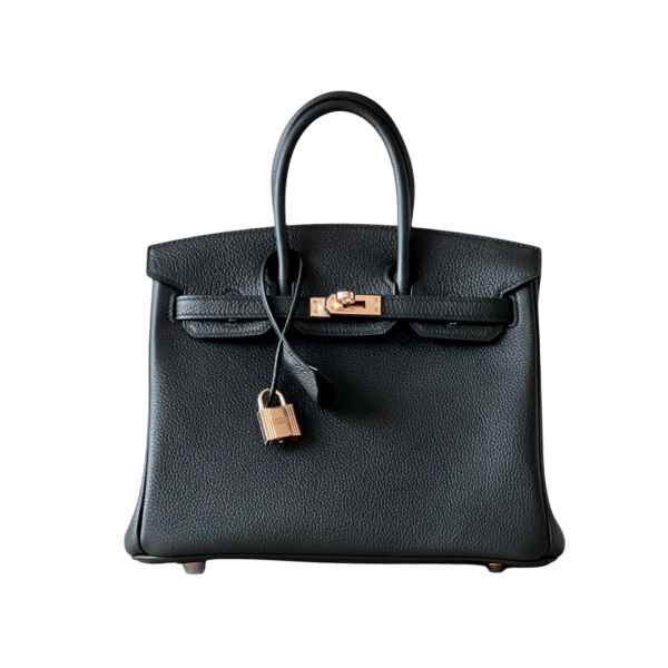 H BIRKIN 25 TOGO BLACK GOLD HARDWARE 25CM