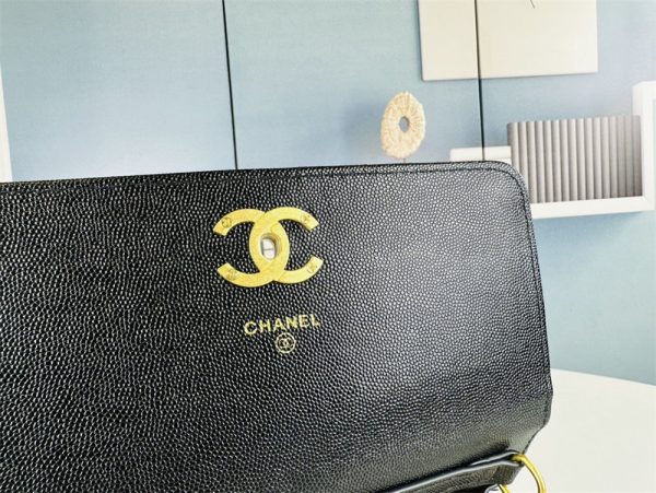 CHANEL Matelasse Classic Flap Bag Lambskin Black Mini