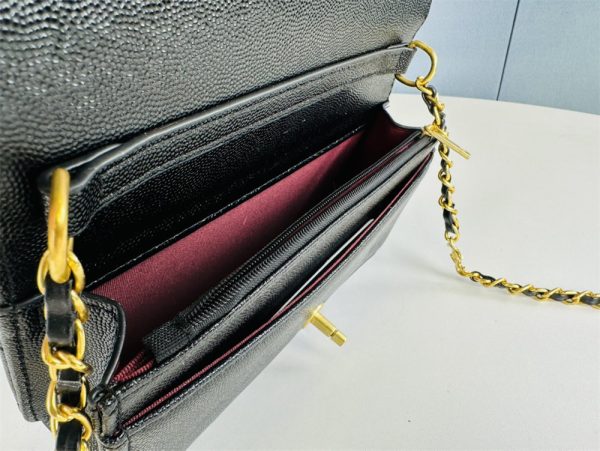 CHANEL Matelasse Classic Flap Bag Lambskin Black Mini
