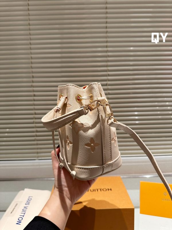 Louis Vuitton Nano Noe Monogram Amplant Tourterelle Claim Handbag