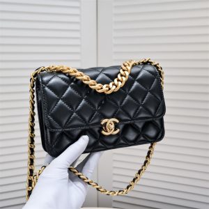 Chanel Quilted Wallet on Chain WOC Adjustable Chain