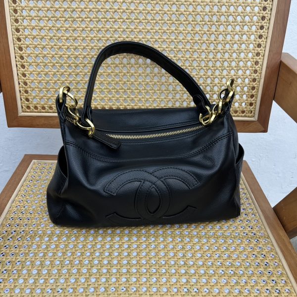 CHANEL Caviar Timeless CC Soft Tote Black