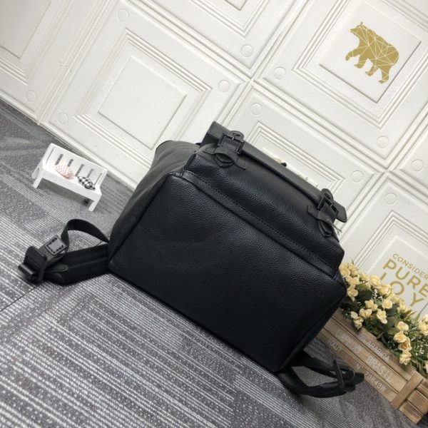 Louis Vuitton LV Unisex Christopher Slim Backpack Black Taurillon Cowhide Leather