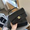 Chanel Mini Flap Bag with Top Handle in python