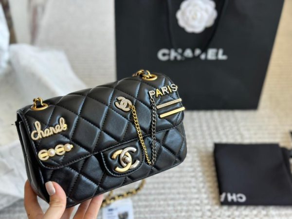 Chanel Mini Flap Bag ‘Gold Black’ New