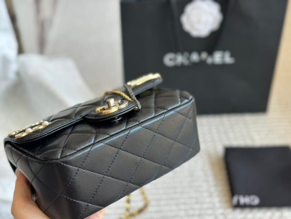 Chanel Mini Flap Bag ‘Gold Black’ New