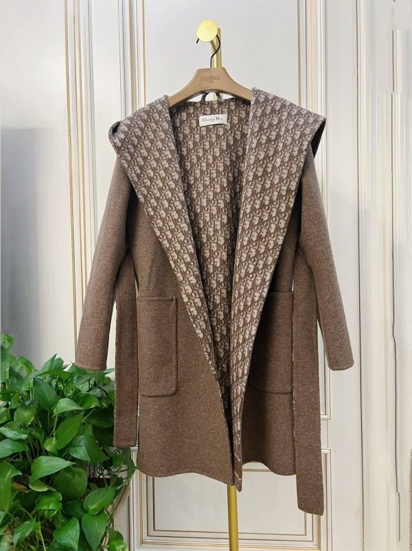 Hooded Wrap Coat Ready to Wear Louis Vuitton