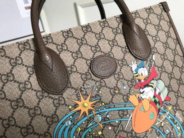 Gucci Beige Canvas Donald Duck Tote Bag