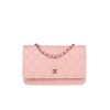 CHANEL WALLET ON CHAIN WOC PINK 19CM