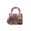 DIOR MEDIUM LADY D LITE BAG PINK MULTICOLOR TOILE DE JOUY VOYAGE EMBROIDERY 24CM M0565OEUPM45E