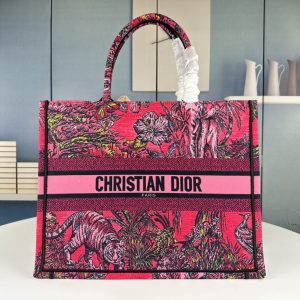 DIOR LARGE DIOR BOOK TOTE FUCHSIA MULTICOLOR 24CM M1265ZEUPM75E