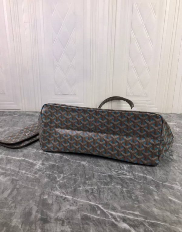 GOYARD SAINT LOUIS CLAIRE VOIE PM BAG BLUE KHAKI 34CM