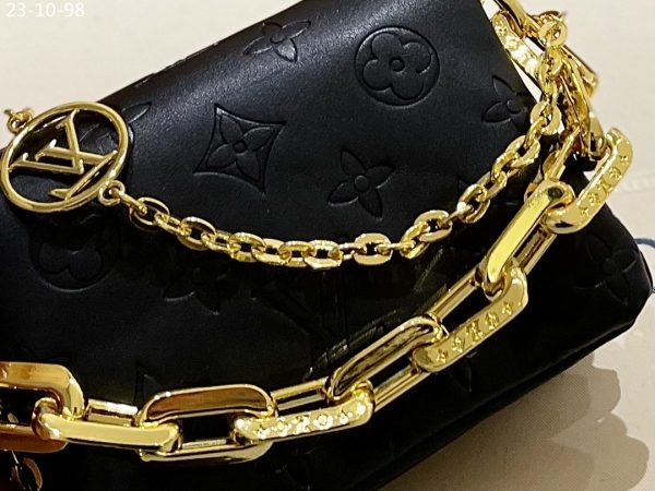 LOUIS VUITTON COUSSIN BELT BAG MONOGRAM BLACK 17CM M81125