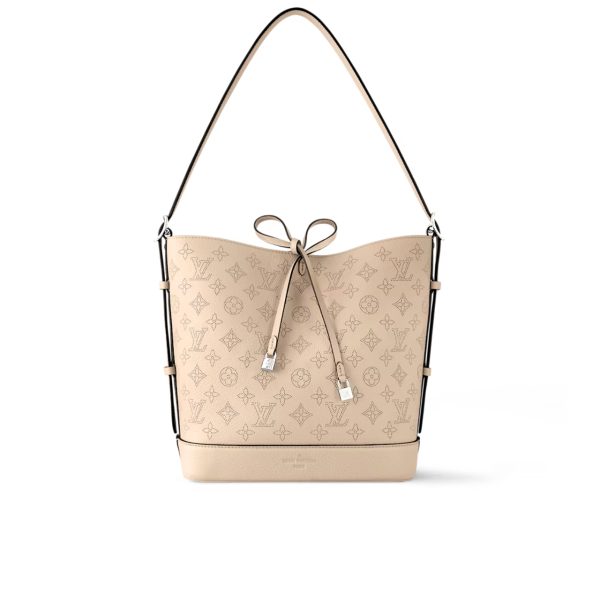 LOUIS VUITTON FLORE PERFORATED MAHINA BEIGE 22CM