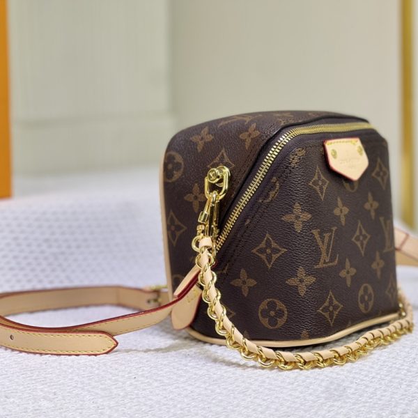 LOUIS VUITTON JUST IN CASE MONOGRAM CANVAS LEATHER BROWN 13CM M47096