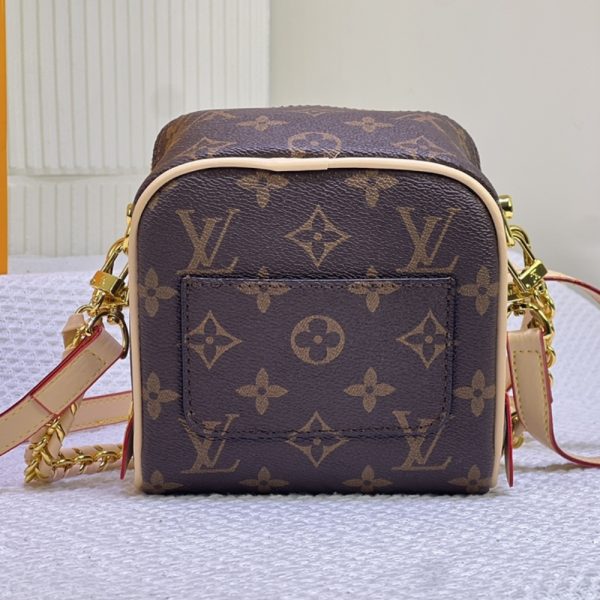 LOUIS VUITTON JUST IN CASE MONOGRAM CANVAS LEATHER BROWN 13CM M47096