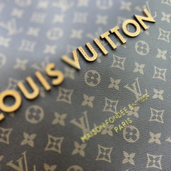 LOUIS VUITTON SHOPPER TOTE MM MONOGRAM BROWN 40CM