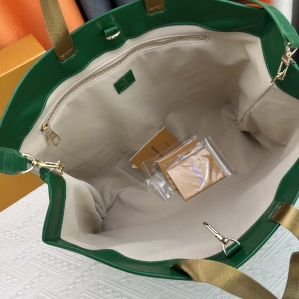 LOUIS VUITTON SHOPPER TOTE MM GREEN 40CM