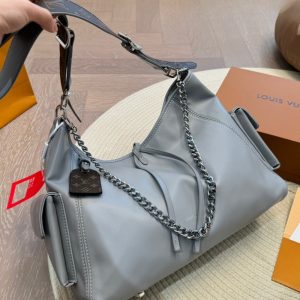 LOUIS VUITTON CARRYALL DARK MM GRIS TRIANON 40CM M12583