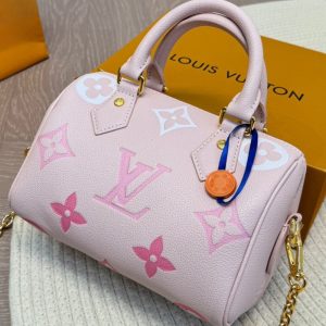 LOUIS VUITTON SPEEDY BANDOULIÈRE 20 PINK 20CM