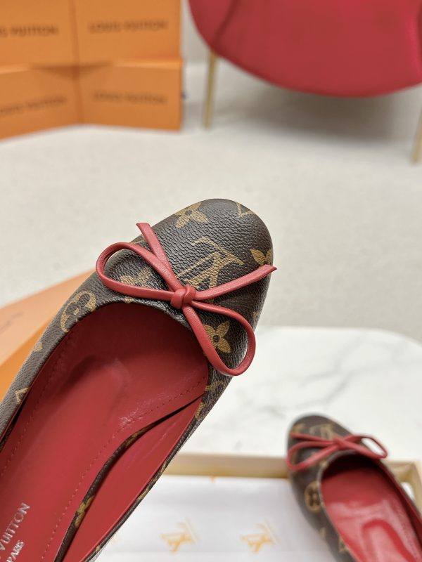 LOUIS VUITTON JOY BALLERINA FLATS MONOGRAM RED