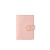 LOUIS VUITTON LV VERTICAL COMPACT WALLET TAURILLON LEATHER ROSE 12CM