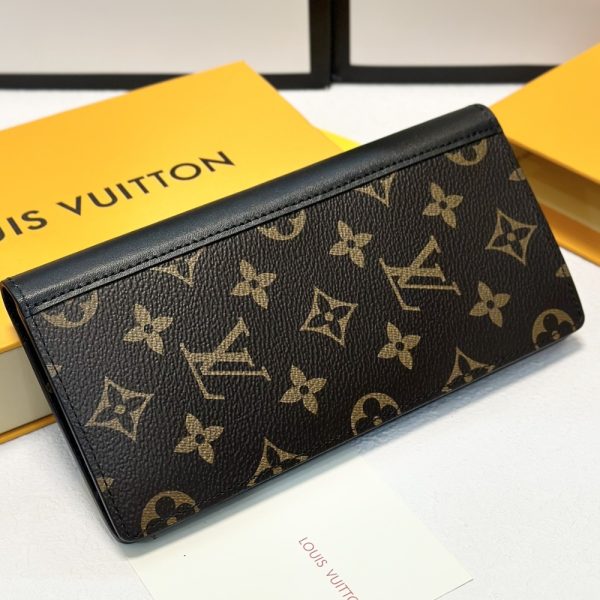 LOUIS VUITTON BRAZZA WALLET MONOGRAM MACASSAR BROWN 19CM M69410