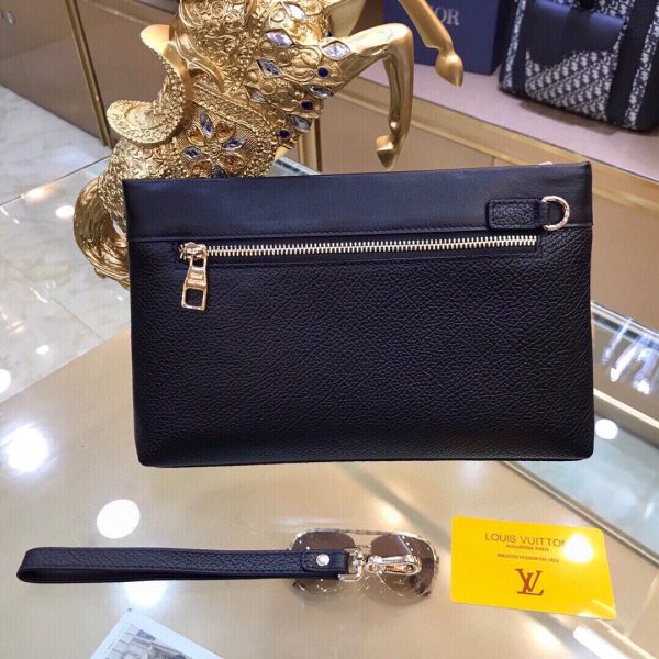 LOUIS VUITTON CLUTCH BLACK 28CM