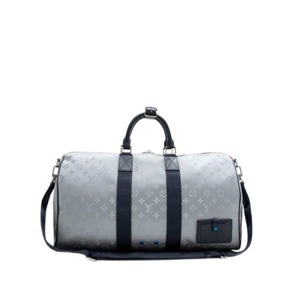 LOUIS VUITTON BANDOULIERE KEEPALL MONOGRAM SATELLITE 45CM