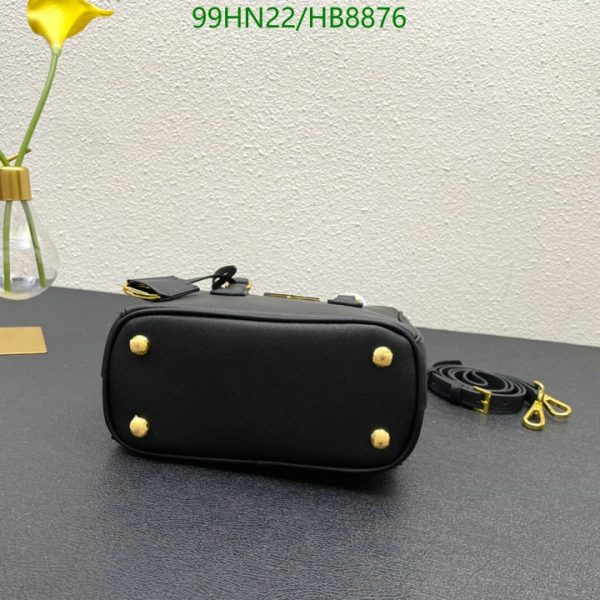 PRADA GALLERIA SAFFIANO LEATHER MINI BAG BLACK 20CM 1BA906NZVF0002VEOM