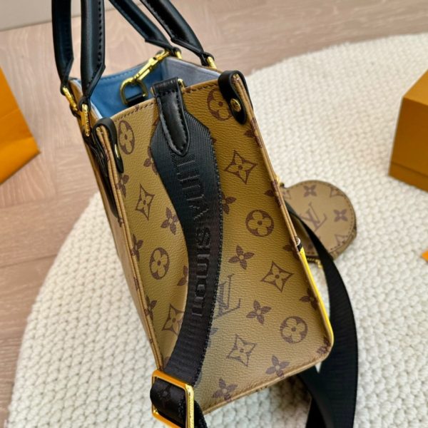 LOUIS VUITTON ONTHEGO PM MONOGRAM REVERSE BROWN 25CM M47199